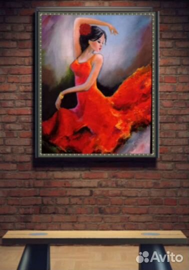 Фламенко. Картина маслом