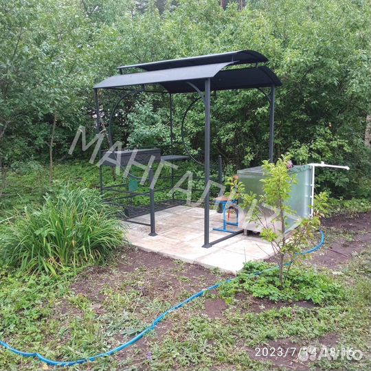 Мангал в стиле лофт