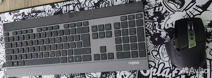 Клавиатура и мышь Rapoo m9900 wi-fi и bluetooth