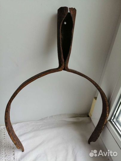 Большой старинный ухват