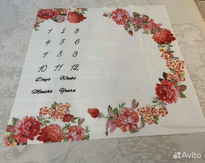 Простынка-Фон для фото малыша тканевый