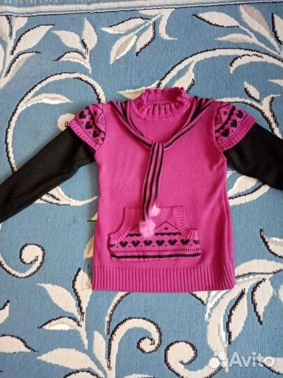 Теплая кофта для девочки
