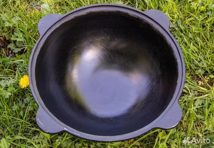 Казан чугунный 8 л с крышкой