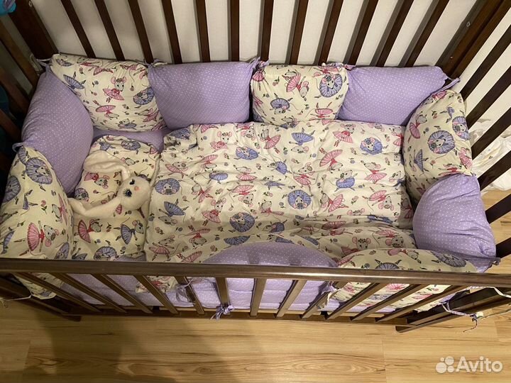 Бортики в детскую кроватку бу