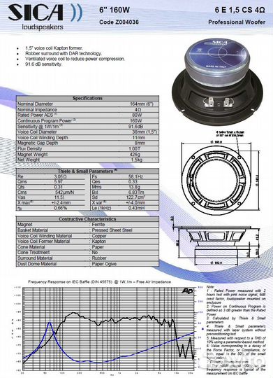 Динамик сч нч 16 см