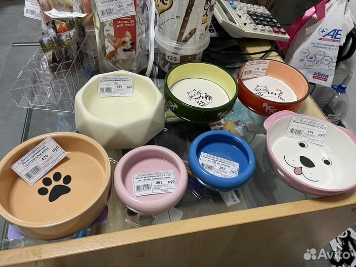 Миска для животных керамическая металл пластик