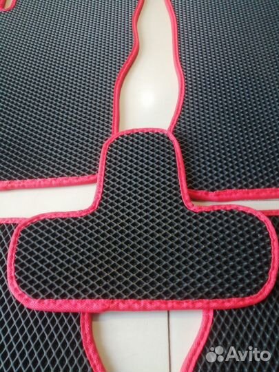 Коврики Eva LADA Granta/Kalina/Datsun красный кант