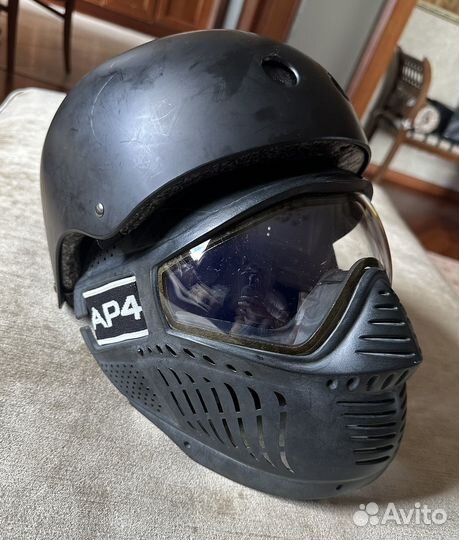 Маска и шлем для пейнтбола