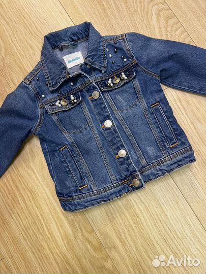 Джинсы H&M, Next и джинсовая куртка Acoola