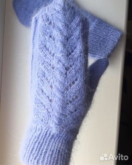 Рукавицы, ручная вязка