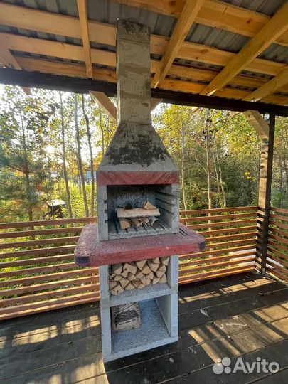 Мангал из бетона