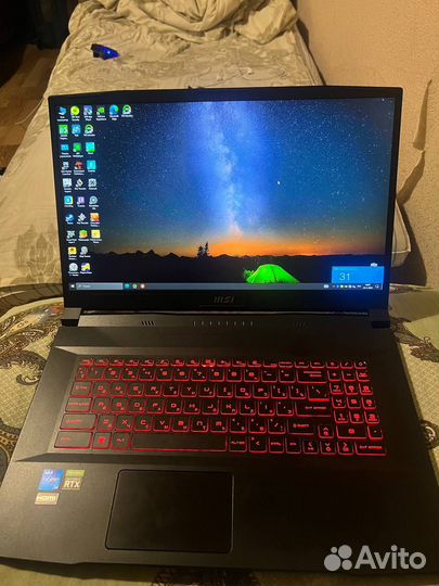 Игровой ноутбук msi katana RTX 3080ti