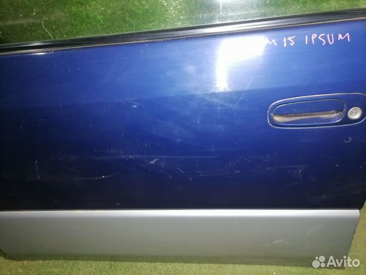 Дверь передняя левая Toyota Ipsum SXM10 Пустая