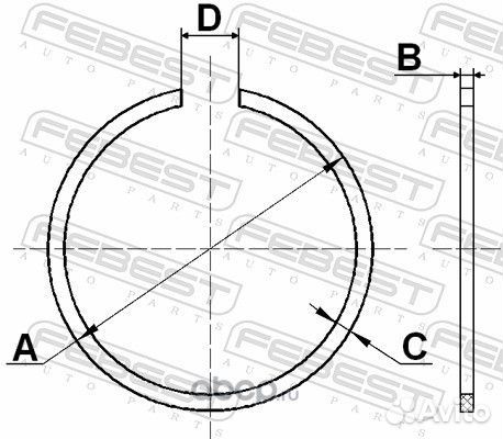 Кольцо стопорное 72X2.5