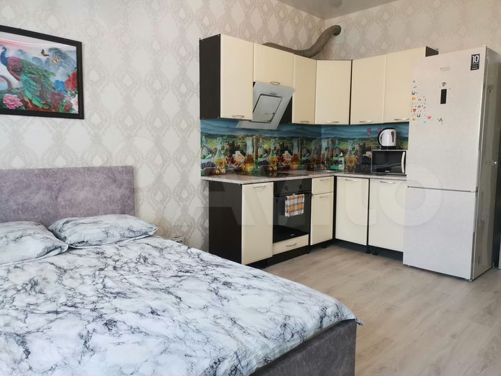 Квартира-студия, 35 м², 1 кровать