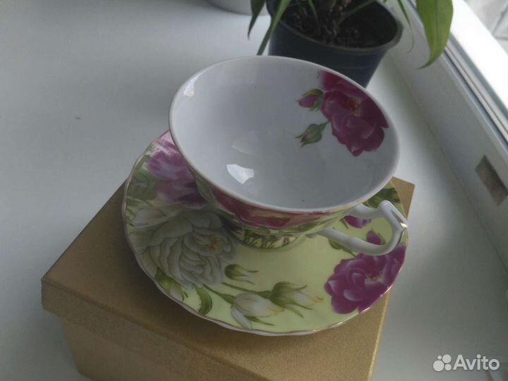 Чайная пара на 2 персоны, фарфор