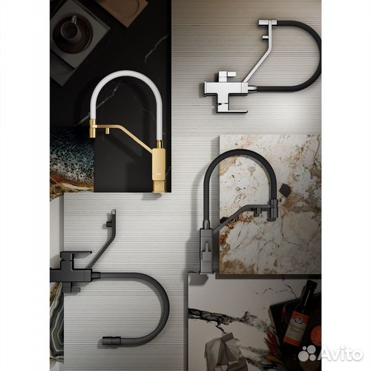 Смес-ль подкл. фильтра графит Raglo R85.62.09