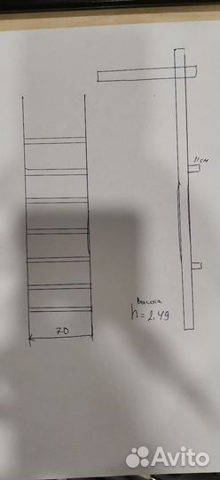 Шведская стенка с турником и брусьями