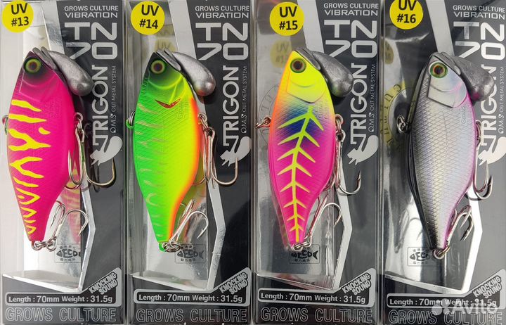 Раттлин Jackall Trigon 70 40 цветов