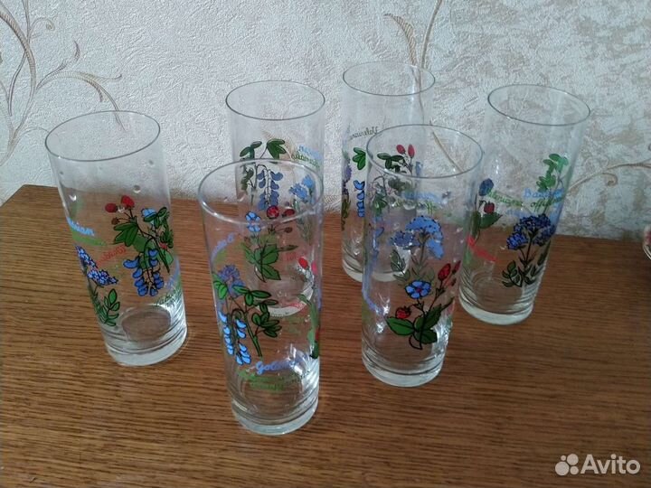 Стаканы, бокалы для сока 6 штук