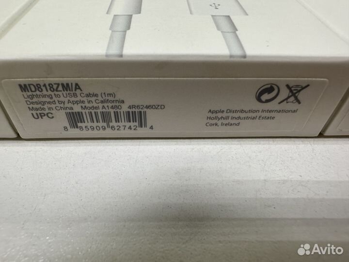 Кабель apple lightning usb 1m оригинал/запечатан