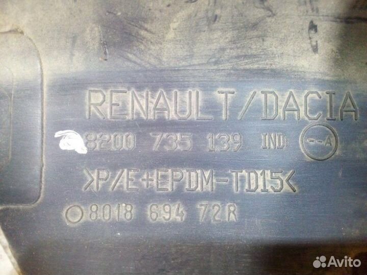 Молдинг Двери передний правый Renault Sandero