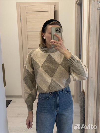 Свитер hm с шерстью