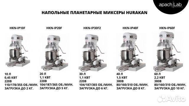 Миксер планетарный Hurakan HKN-IP10F новый