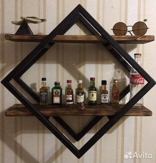 Полка настенная в стиле лофт