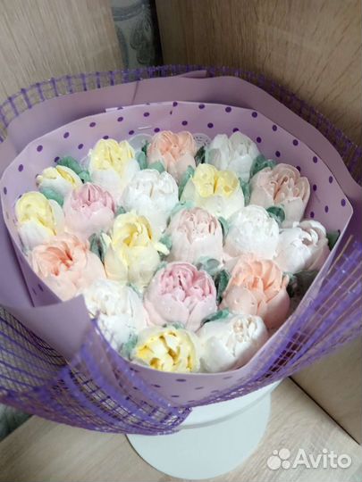 Съедобный букет из зефира для любимой