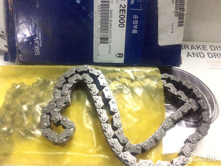 Цепь привода грм на hyundai KIA