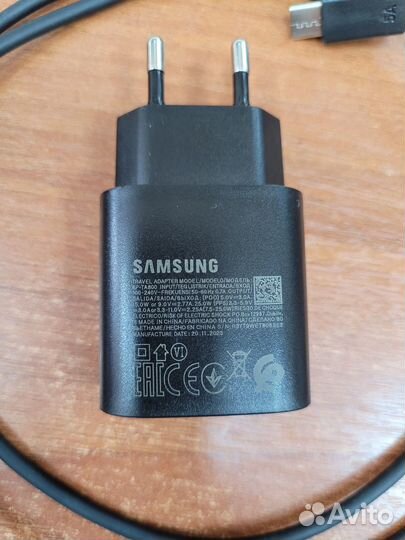 Адаптер зарядки для samsung 25 Вт с кабелем