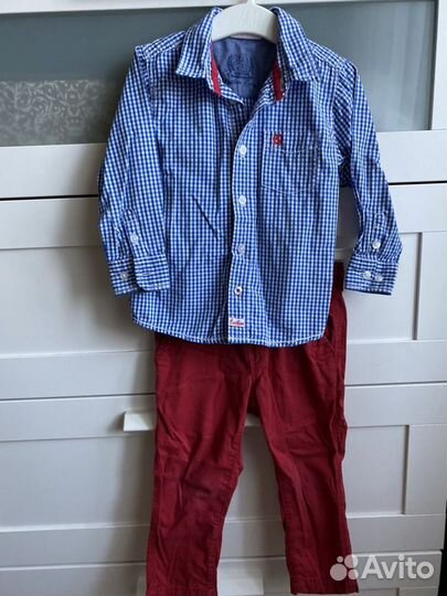 Рубашка и брюки на праздник 12-18 м 86 см