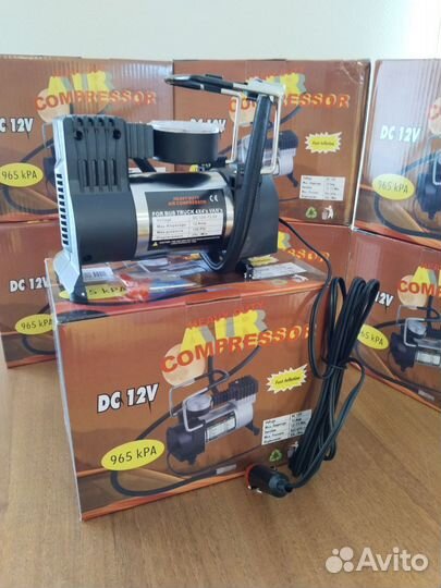Компрессор-насос автомобильный DC 12V, 965 kPa