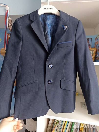 Школьный костюм для мальчика 122 синий