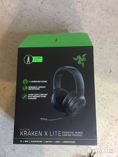 Игровые наушники razer kraken x lite