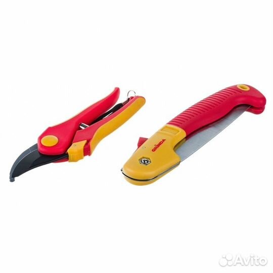 Набор садовый grinda секатор, ножовка, чехол