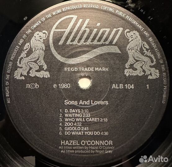 Hazel O'Connor–Sons And Lovers (1980г.)