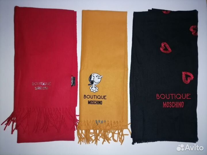 Новые шарфы Boutique Moschino Италия Шерсть Оригин