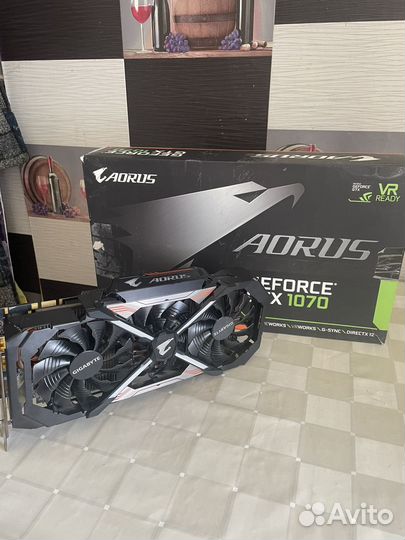 Видеокарта Gigabyte Aorus gtx 1070