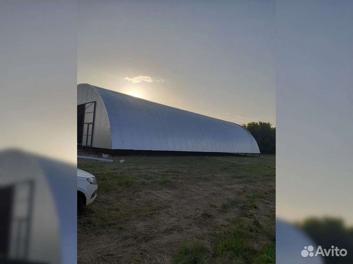 Ангар от производителя под ключ. Размер 20х55м