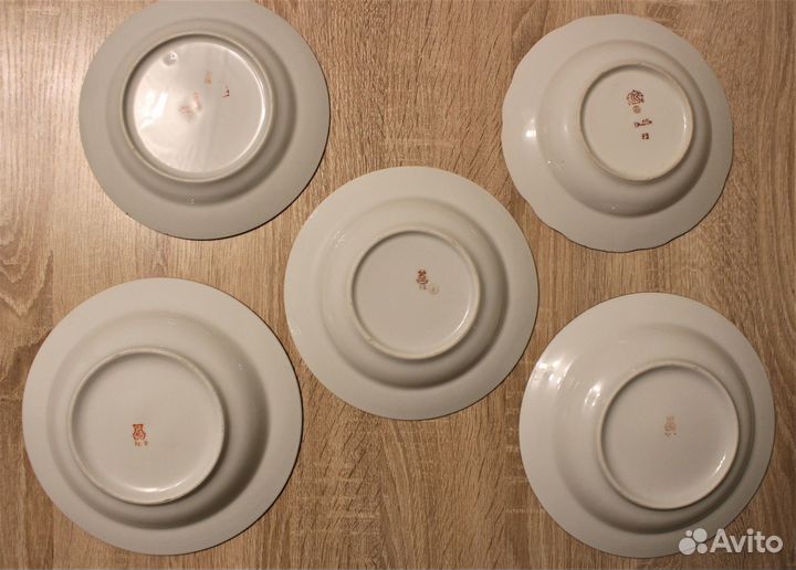 Тарелки фарфор СССР разные