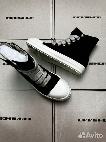 Rick owens кеды высокие