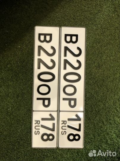 Изготовление гос номеров (квадратные, мото