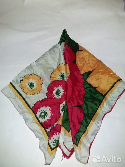 Коты(шёлк) Платок Япония цветы