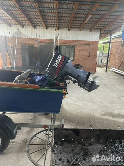 Лодка мотор и прицеп