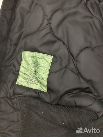 Бомбер alpha industries cwu 45 черный