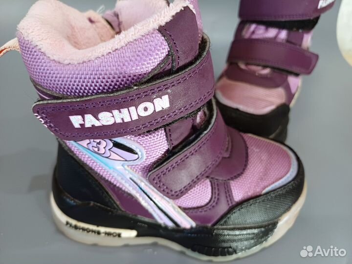 Зимние ботинки 25 размер на девочку