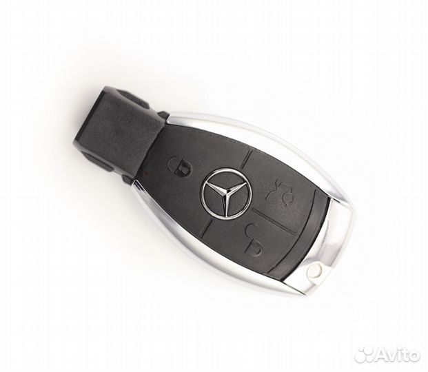 Чехол на ключ Mercedes / Мерседес металл black