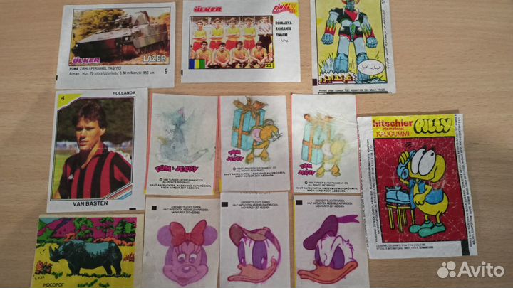 Вкладыши от жвачек